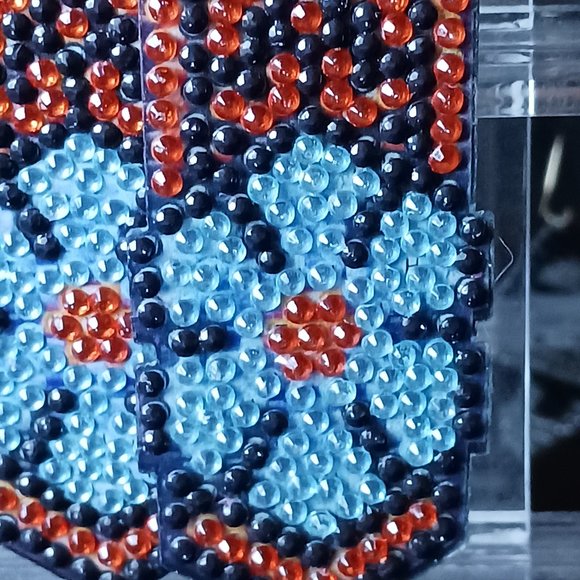 Handcrafted earrings flower - Picture 2 of 2